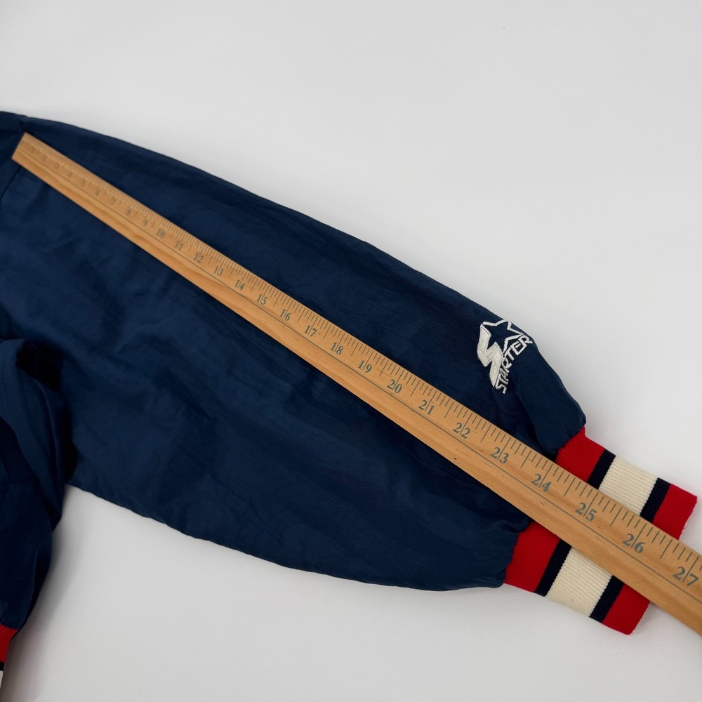 Vintage Starter Atlanta Braves Diamond Collection 1/2 Zip Jacket USA XL MLB - Picture 8 of 9